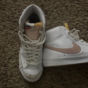 Nike White High-Top Sneakers blazer